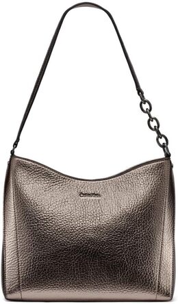 Сумка-хобо через плечо Calvin Klein Nova Chain, Gunmetal b0dyydxbbx | gunmetal