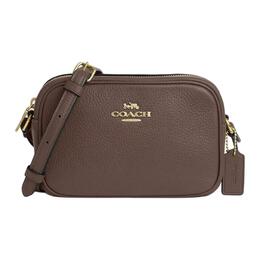 Кожаная сумка Jamie для фотоаппарата, мини-сумка через плечо для женщин Brown Coach, Set (Bag+Dust Bag) cq875-imv2r