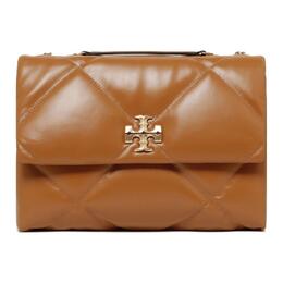 Сумка через плечо Kira из коровьей кожи, женская сумка-мессенджер, клатч tan Tory Burch, Set (Bag+Dust Bag) 154704-200