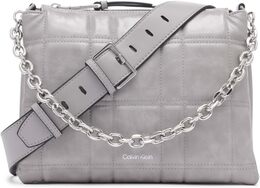Женская сумка через плечо Calvin Klein Rain - веганская кожа, с цепочным ремешком, 3 кармана, Stone b0ftl6g1s5 | stone