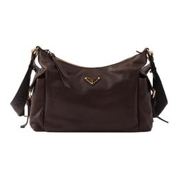 Исследуйте большую женскую сумку из овчины коричневого цвета Prada, Set (Bag+Dust Bag) 1bc264_2dx8_f0038_v_noo