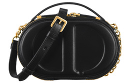 Christian Dior Женская черная кожаная сумка через плечо s2201umfv-m900