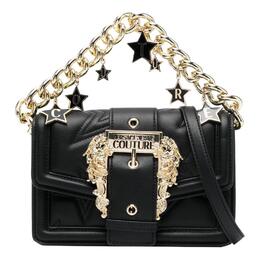 Полиуретановая портативная сумка через плечо, классическая женская сумка черный цвет Versace, Set (Bag+Dust Bag) 75va4bfczs806899