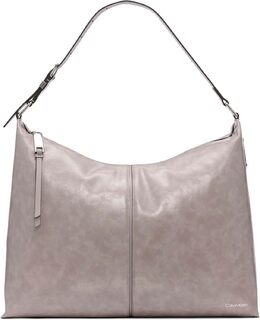 Сумка-хобо через плечо Calvin Klein Max Oversize с застежкой-молнией сверху, Stone b0fvlvd2mf | stone