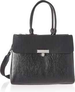 Сумка-тоут Calvin Klein Becky - 2 в 1, веганская кожа, монограмма, 3 кармана, Black/Silver b0dyygxtvv | black/silver