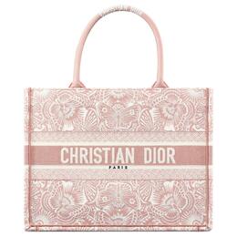 Сумка BookTote Cotton, шоппер, сумка через плечо, женская сумка средний размер Peach Blossom Pink Christian Dior, Set (Bag+Dust Bag) m1296zeeq-m082
