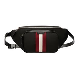 Нейлоновая поясная сумка мужская черная Bally, Set (Bag+Dust Bag) 6310402