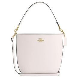 Кожаная городская сумка кроссбоди, большая женская сумка через плечо chalk Coach, Set (Bag+Dust Bag) ct803-imchk