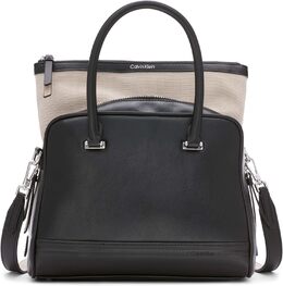 Женская сумка-органайзер Calvin Klein Malachite в сумке-сэтчел, Black/Silver b0ftjmrh9w | black/silver