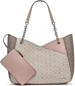 Сумка-тоут Calvin Klein Zoe Chain, Blossom Combo Logo b0ftlj2398 | blossom combo logo