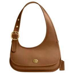 Кожаная сумка Cashin полумесяц через плечо большая женская латунь и медово-коричневый Coach, Set (Bag+Dust Bag) cy923-b4t7j