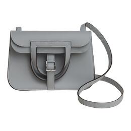 Сумка кроссбоди, мини-сумка через плечо для женщин Halzan Swift Calfskin, Mist Gray Hermes, K Stamp h069523ckby