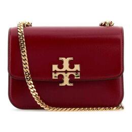 Элеанор Кожаная кожаная переносная сумка через плечо Маленькая женская сумка на плечо Самоцветный Tory Burch, Set (Bag+Dust Bag) 165386-600