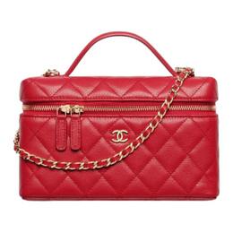 Кожаная сумка женская red Chanel, Set (Bag+Dust Bag) ap4385-b10583-u3658