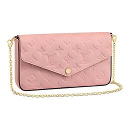 Сумка Félicie Pochette Monogram Empreinte Rose Poudre Louis Vuitton, Set (Bag+Dust Bag) m67856
