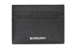 Зернистый кожаный картхолдер Black на 4 карты Burberry, Set (Bag+Dust Bag) 80146621