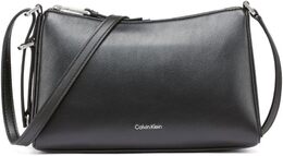 Сумка-тоут Calvin Klein Mandy с застежкой-молнией и кроссбоди, Black/Silver b0ftlbp8sh | black/silver