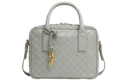 Сумка через плечо из овчины, кроссбоди, женская сумка Trumpets цвета агатового серого Bottega Veneta, Set (Bag+Dust Bag) 776736vcpp11557