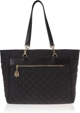 Очаровательная женская сумка-тоут Tommy Hilfiger, Hilfiger Deep Black b0d45dbvz6 | hilfiger deep black