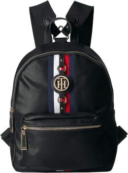 Женский рюкзак Tommy Hilfiger Jaden Plus, Black Polyvinyl Chloride b06xszt85y | black polyvinyl chloride