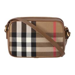 Сумка через плечо Canvas Bag Camera Bag маленькая женская коричневая Burberry, Set (Bag+Dust Bag) 80857131
