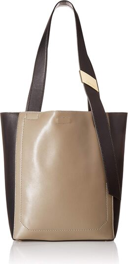 Сумка-тоут Calvin Klein Karsyn Nappa Leather с ремнем, север/юг, Molasses b07ctzkntc | molasses