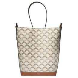 Триумф холщовая сумка с телячьей кожей ведро, наплечная сумка, кроссбоди мужская Celine, Set (Bag+Dust Bag) 116332frc-04le