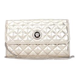 Кожаный клатч на одно плечо small women's champagne Versace, Set (Bag+Dust Bag) dbsi159s1a103481y84p