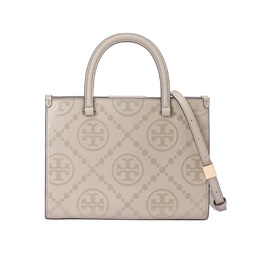 Монограмма T, тисненая кожаная сумка, средний размер, женская, clay Tory Burch, Set (Bag+Dust Bag) 162013-200