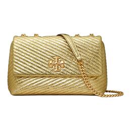 Кожаная сумка Kira через плечо, маленькая женская сумка через плечо золото Tory Burch, Set (Bag+Dust Bag) 161291-700