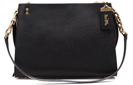 Кожаная сумка Rogue через плечо, женская сумка black Coach, Set (Bag+Dust Bag) 26829-olblk