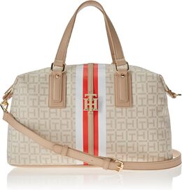 Женская сумка-сэтчел Tommy Hilfiger Jaden, Ivory/Clayed Pebble b0c8555ccm | ivory/clayed pebble