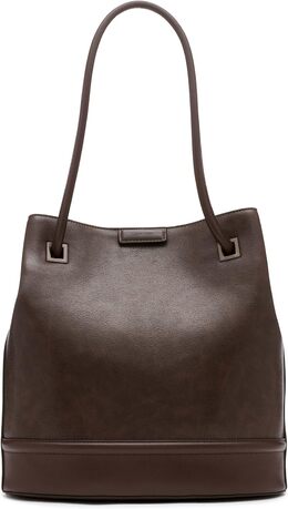 Женская сумка-тоут Calvin Klein Ash - North/South, веганская кожа, 2 кармана, Java b0dyyggs3m | java