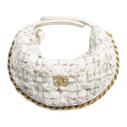 Шерстяная мини-сумка женская айвори Chanel, Set (Bag+Dust Bag) ap4692-b21236-nr774