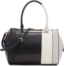 Сумка-сэтчел Calvin Klein Wren Top Zip - 2 в 1, веганская кожа, 4 кармана, Black/Cherub White/Dove b0ftfjkplp | black/cherub white/dove