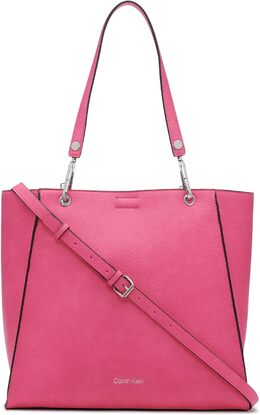 Сумка-тоут Calvin Klein Reyna North/South, Pink Flambe b0bw4w921h | pink flambe