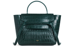 Кожаный поясной рюкзак cow, кроссбоди, женская микросумка amazon green Celine, Set (Bag+Dust Bag) 189153bte-31an