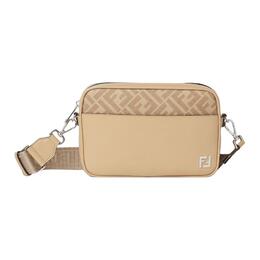Холщовая наплечная сумка Unisex Beige Fendi, Set (Bag+Dust Bag) 7m0286-av83-f19ve