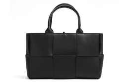 ARCO Calfskin Tote Bag, Shopping Bag, Shoulder Bag, Handbag Women's Black Bottega Veneta, Set (Bag+Dust Bag) 652867-vcp11-8425