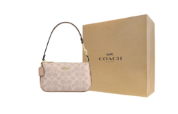 Сумка через плечо Nolita Coated Canvas малая женская beige Coach, Gift Box Set (Set+желтый Box) cy236-imxi9