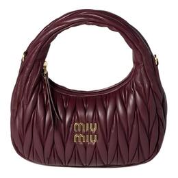 Wander Series женская сумка из ягненка бордо Miu Miu, Set (Bag+Dust Bag) 5bc125_an88_f0007_v_ooy