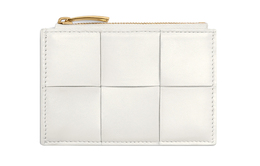 Коллекция дорожных аксессуаров кожаный картхолдер, кошелёк Women's Chalk White Bottega Veneta, Set (Bag+Dust Bag) 651393-vcqc-49143