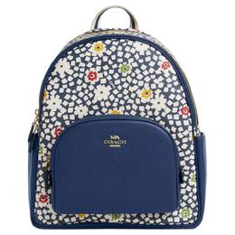 Рюкзак Court Coated Canvas с отделкой из текстурированной кожи, большой, женский, Coach, Set (Bag+Dust Bag) cbm23-imrhy