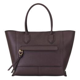 Сумка почтальона из коровьей кожи большая женская фуксия Longchamp, Set (Bag+Dust Bag) 10105hta061