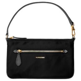 Нейлоновая женская сумка через плечо черная Burberry, Set (Bag+Dust Bag) 81092711