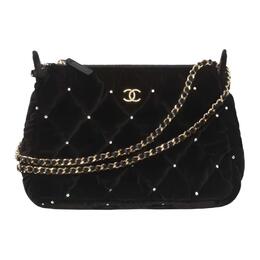 Бархатный клатч Chanel, Gift Set(Set+Box+Shopping Bag) ap4861-b17652-94305