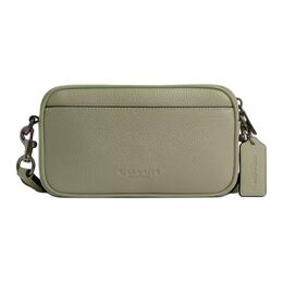 Jayden Refined Pebbled Leather с гладкой телячьей кожей наплечная сумка, кросс-боди маленькая мужская лайм- Coach, Set (Bag+Dust Bag) cr179-qbpst