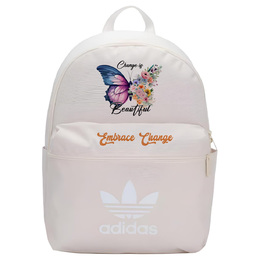 Рюкзак с принтом Regular Unisex White Adidas Originals, Watercolor Butterfly ix7459(team378-hd p4) | watercolor butterfly