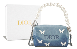 X Custom Makeup Bag RISK Zhuang Sheng Xiao Meng Сумка через плечо, портативная Christian Dior, Zhuang Sheng Xiaomeng 蓝色牛仔面料化妆包(team27-庄周梦蝶)