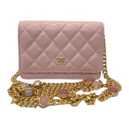 Сумка через плечо WOC из ягненка женская светло-розовая Chanel, Box(Set+Box) ap2932-b08845-nj523